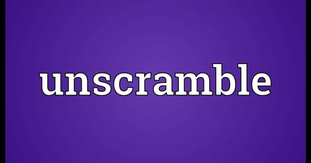 Unscramble neest